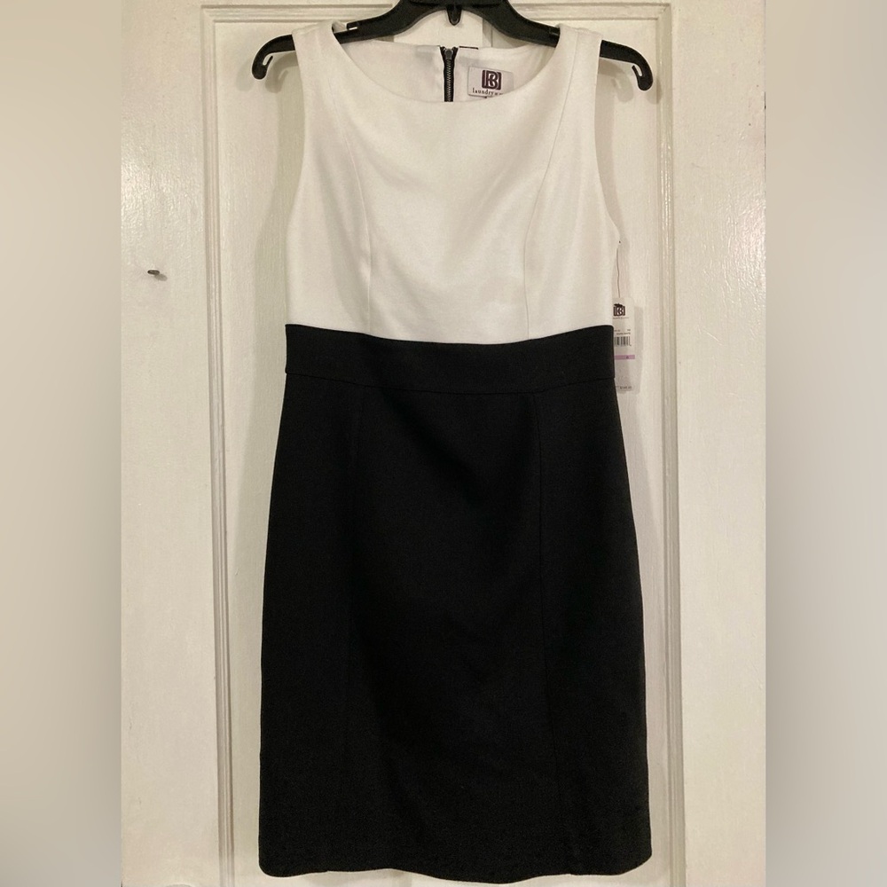 Sleeveless Black & White Dress